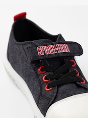 Vanilla Underground Blue Boys Marvel Spiderman Velcro Trainers - Image 4 of 6