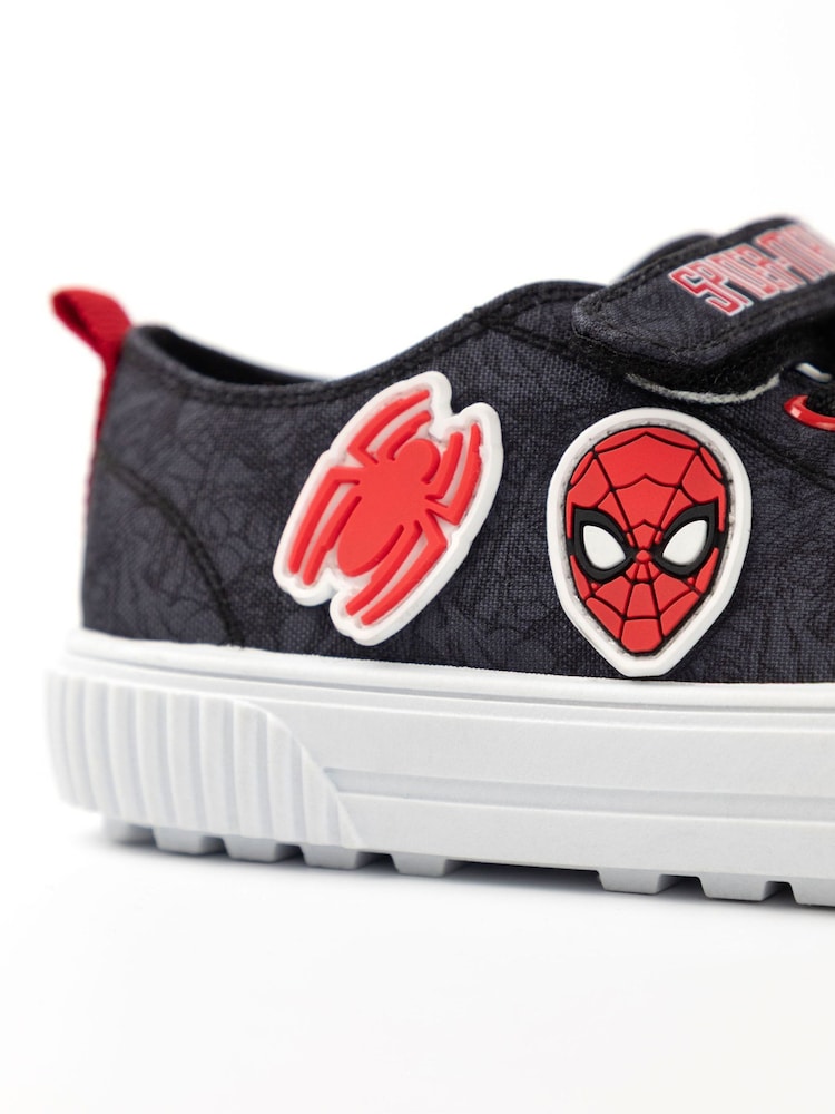 Vanilla Underground Blue Boys Marvel Spiderman Velcro Trainers - Image 6 of 6