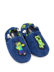 Vanilla Underground Blue Boys Minecraft Slippers - Image 1 of 4
