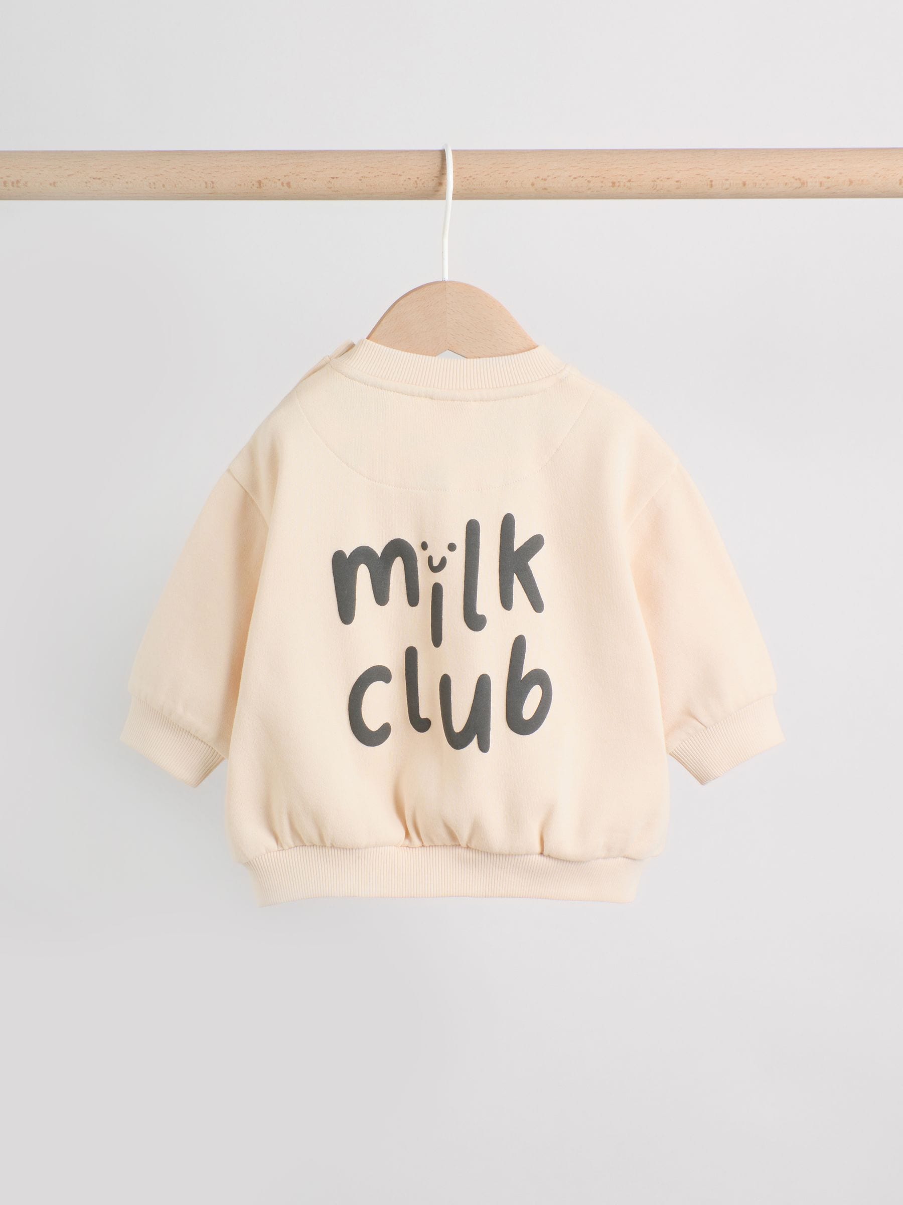 Magrit Short Set Milk　2-3y Buy Neutral/Cow Milk Club Printed Sweat and Leggings Baby Set