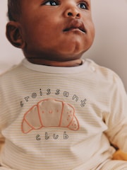 Neutral Brunch Club Baby Top & Leggings Set 6 Piece (0mths-2yrs) - Image 4 of 19