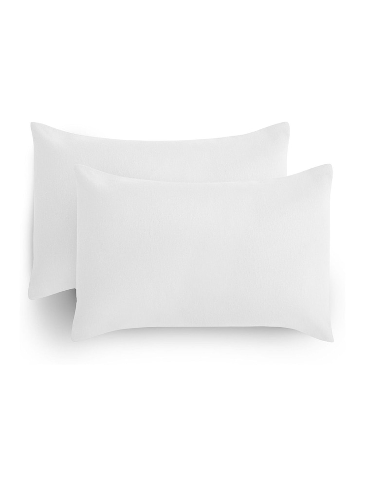 Silentnight White 100% Brushed Cotton Pillowcase Pair - Image 1 of 6
