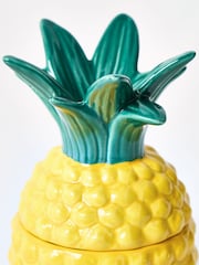 Oliver Bonas Yellow Pineapple Ceramic Candle - Image 4 of 6