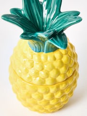 Oliver Bonas Yellow Pineapple Ceramic Candle - Image 5 of 6