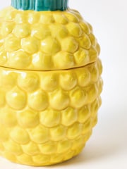 Oliver Bonas Yellow Pineapple Ceramic Candle - Image 6 of 6