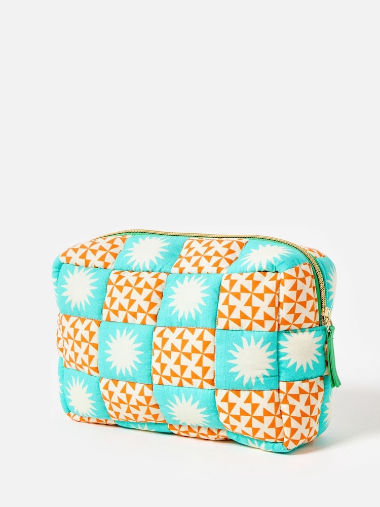 Oliver Bonas Multi Geometric Sun Tile Padded Wash Bag - Image 2 of 5