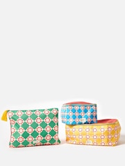 Oliver Bonas Set of 3 Multi Geometric Sun Tile Packing Cubes - Image 1 of 6
