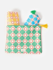 Oliver Bonas Set of 3 Multi Geometric Sun Tile Packing Cubes - Image 3 of 6