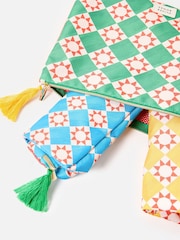 Oliver Bonas Set of 3 Multi Geometric Sun Tile Packing Cubes - Image 4 of 6