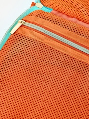 Oliver Bonas Teal Blue Padded Fold Out Cosmetics Bag - Image 5 of 6
