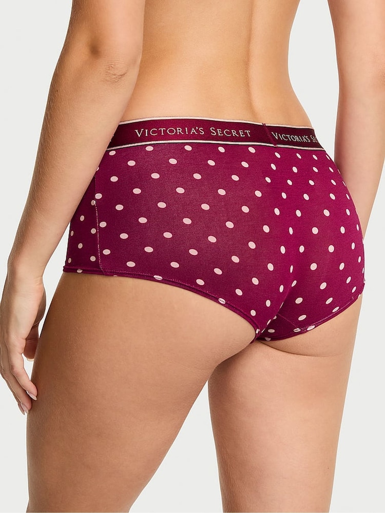 Victoria's Secret Fresh Jam Dot Purple Short Knickers - Image 2 of 3