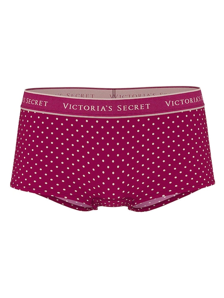 Victoria's Secret Fresh Jam Dot Purple Short Knickers - Image 3 of 3