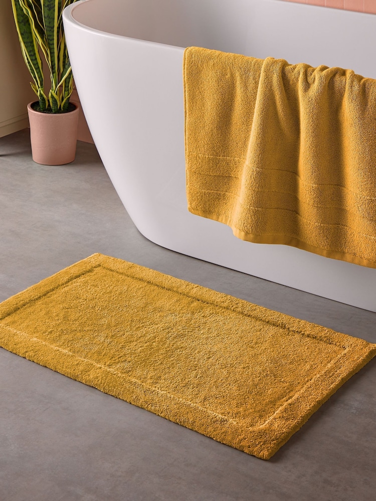 Cosmo Living Ochre Supersoft Bath Mat - Image 1 of 6
