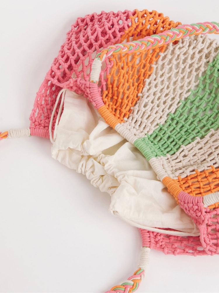 Simply Be Crochet Shopper 100% Cotton Bag - Bild 4 von 4