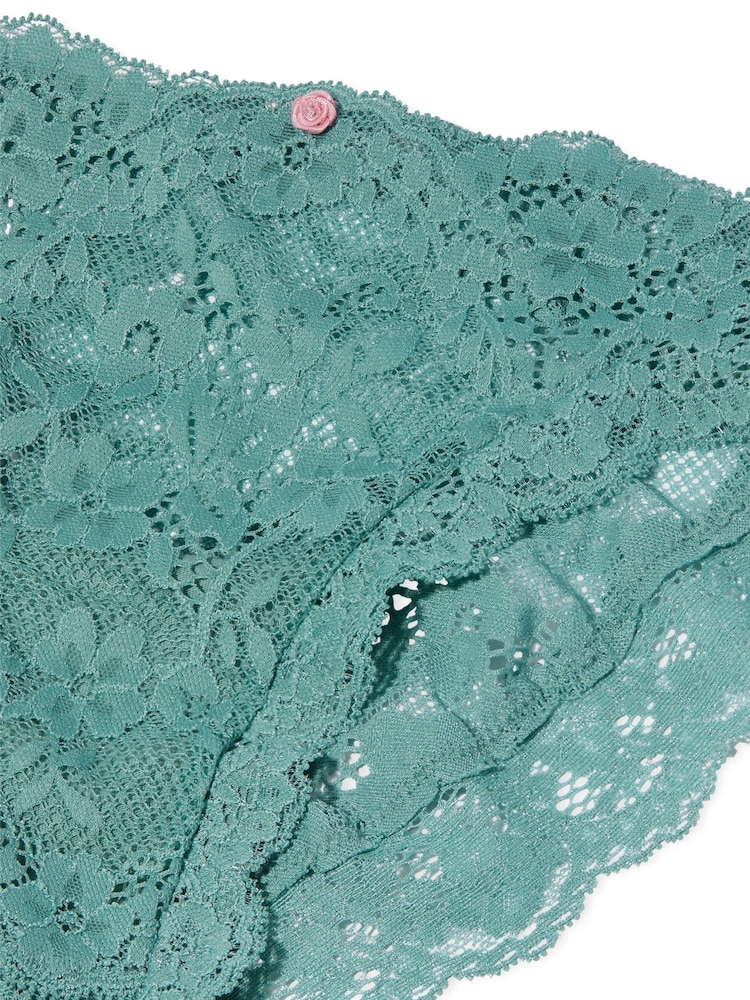 Victoria's Secret Arctic Green Bikini Lace Knickers - Image 3 of 3 Victoria's Secret Arctic Green Bikini Lace Knickers - Image 3 of 3