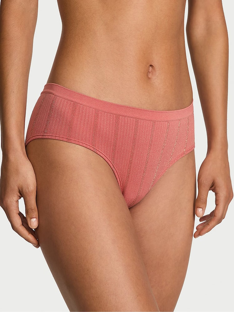 Victoria's Secret Seductive Rose Pink Stripe Hipster Knickers - Image 1 of 2 Victoria's Secret Seductive Rose Pink Stripe Hipster Knickers - Image 1 of 2