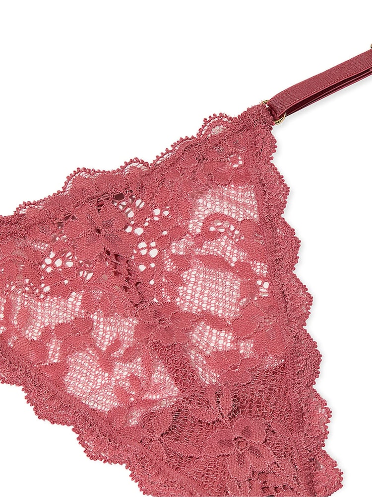 Victoria's Secret Seductive Rose Pink G String Lace Knickers - Image 4 of 4