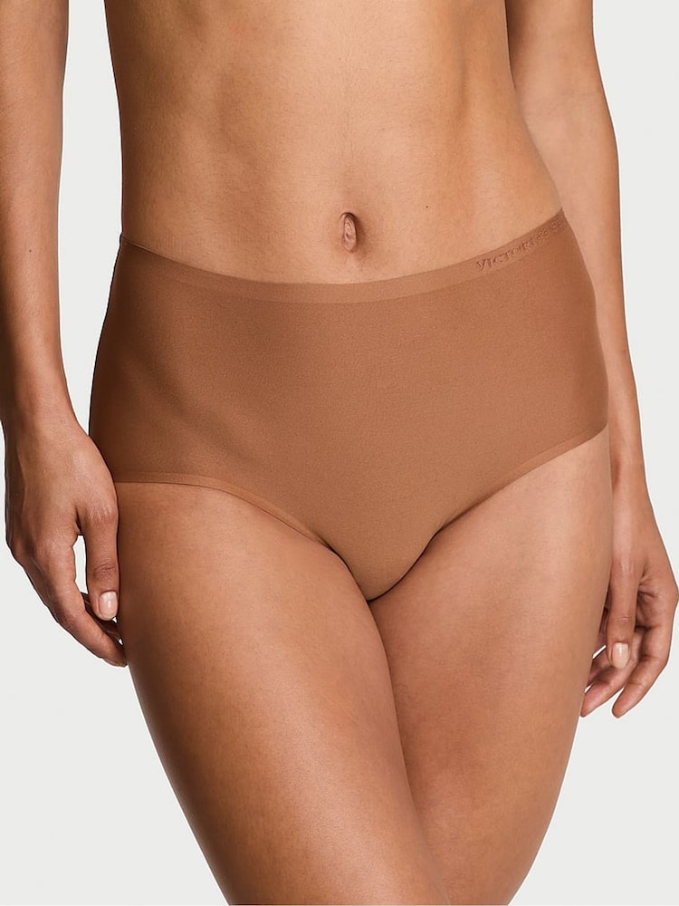Victoria's Secret Caramel Nude Brief Mid-Rise Knickers - Image 1 of 3 Victoria's Secret Caramel Nude Brief Mid-Rise Knickers - Image 1 of 3