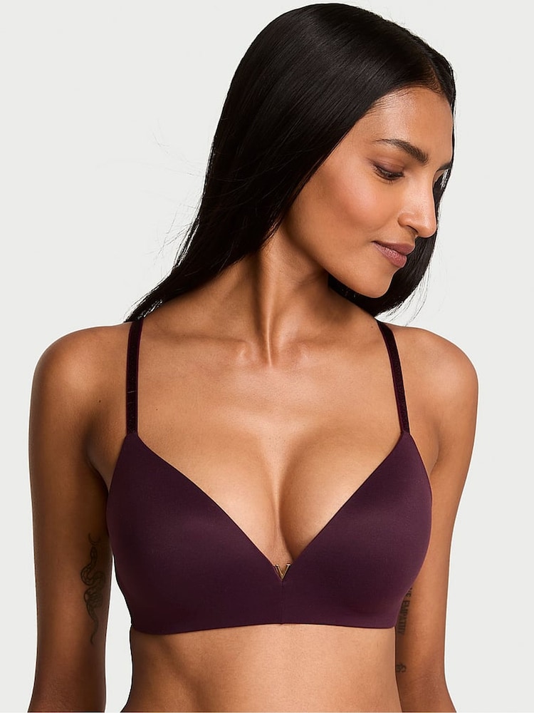Victoria's Secret Winter Wine Red Non Wired Push Up Bra - Image 1 of 4 Victoria's Secret Winter Wine Red Non Wired Push Up Bra - Image 1 of 4