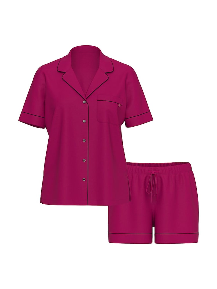 Victoria's Secret Fresh Jam Purple Modal Short Pyjamas Set - Image 3 of 3 Victoria's Secret Fresh Jam Purple Modal Short Pyjamas Set - Image 3 of 3