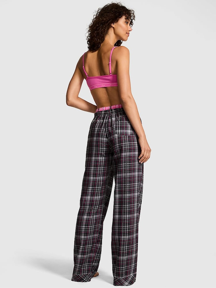 Victoria's Secret PINK Black Boyfriend Pyjama Bottoms - Image 2 of 3