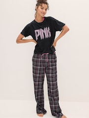 Victoria's Secret PINK Black Boyfriend Pyjama Bottoms - Image 3 of 3