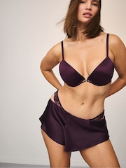 Victoria's Secret Winter Wine Red Thong Rose Lace Trim Knickers - Image 3 of 4