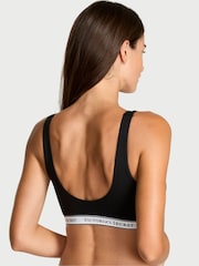 Victoria's Secret Black Cotton Wireless Scoop Bralette - Image 2 of 4