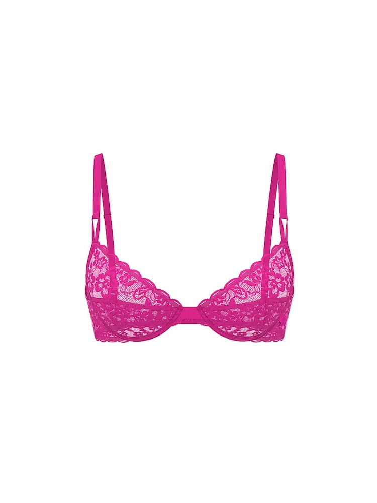 Victoria's Secret Allure Pink Demi Sexy Tee Lace Bra - Image 3 of 3 Victoria's Secret Allure Pink Demi Sexy Tee Lace Bra - Image 3 of 3