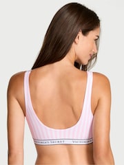 Victoria's Secret Pretty Blossom Pink Stripe Cotton Wireless Scoop Bralette - Image 2 of 2