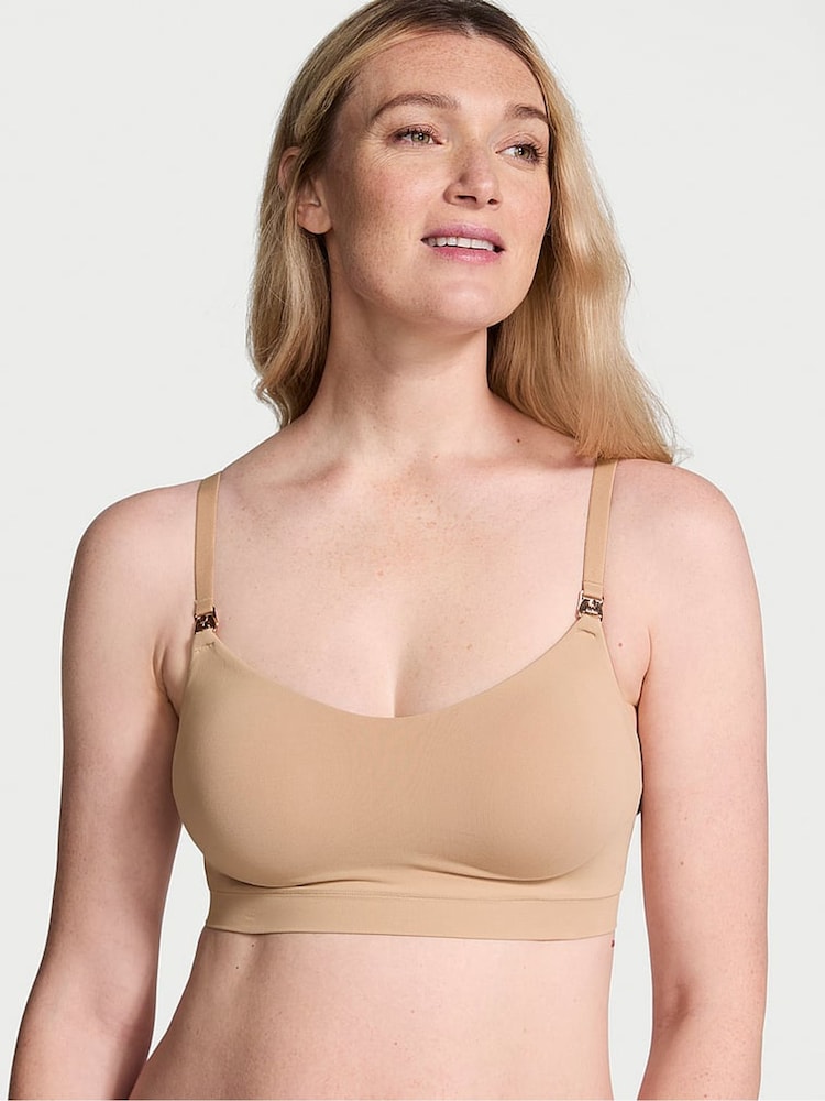 Victoria's Secret Praline Nude Seamless Nursing Bra - Image 1 of 3