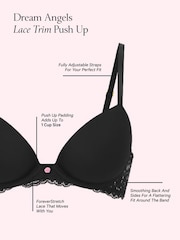 Victoria's Secret Black Lace Trim Push Up Bra - Image 3 of 3