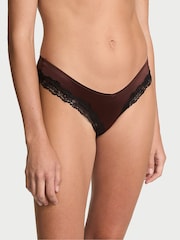 Victoria's Secret Ganache Nude Cheeky Lace Trim Knickers - Image 1 of 3