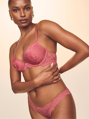 Victoria's Secret Seductive Rose Pink Bikini Lace Knickers - Image 3 of 4