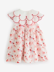 Red Cath Kidston Collared Dress (3mths-7yrs) - Image 11 of 14