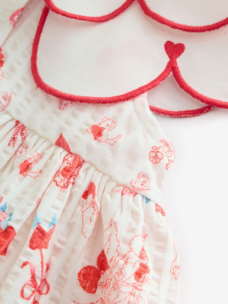 Red Collared Dress (3mths-7yrs) - Image 5 of 5