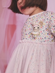 Cath Kidston Tokidoki Floral Mesh Sweat Dress (3mths-7yrs) - Image 4 of 12