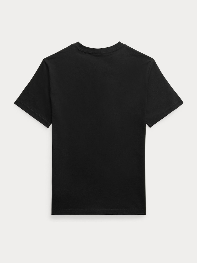 Polo Ralph Lauren Black Cotton Jersey T-Shirt - Image 2 of 2