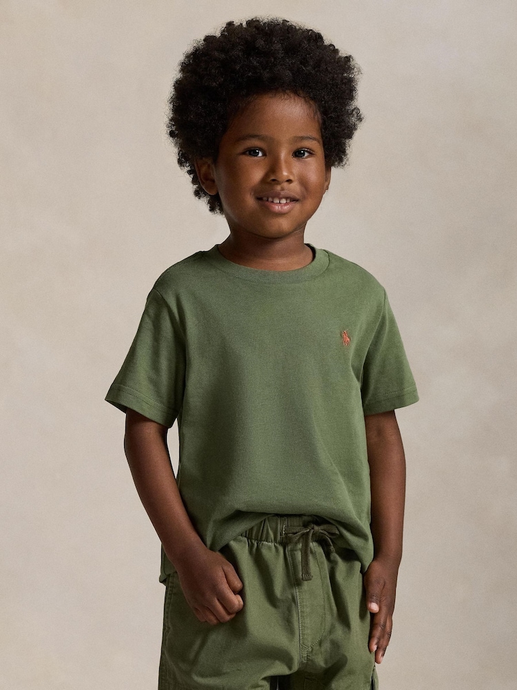 Polo Ralph Lauren Green Cotton Jersey T-Shirt - Image 1 of 5