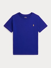 Azul claro - Polo Ralph Lauren Boys Cotton Jersey T-Shirt - Imagen 1 de 2