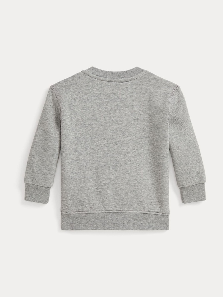 Polo Ralph Lauren Grey Baby Boys Bear Sweatshirt - Image 2 of 3
