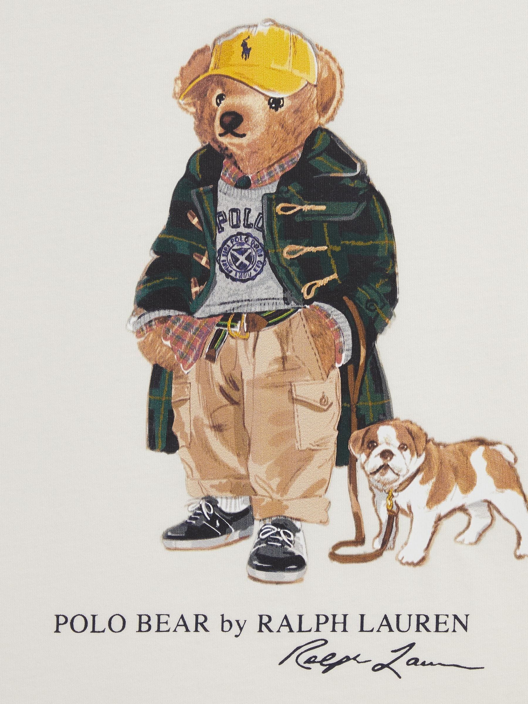 Buy Polo Ralph Lauren White Boys Bear Graphic Print Contrast Buy Polo Ralph Lauren White Boys Bear Graphic Print Contrast