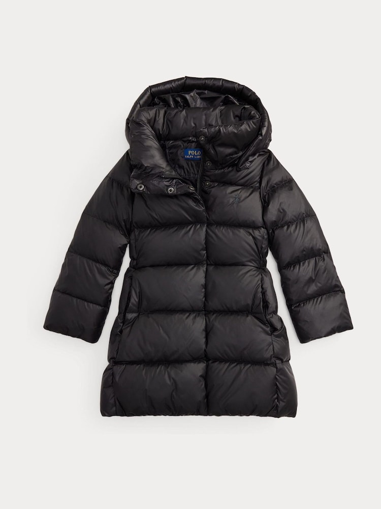 Negro - Polo Ralph Lauren Long Down Puffer Jacket - Imagen 1 de 4