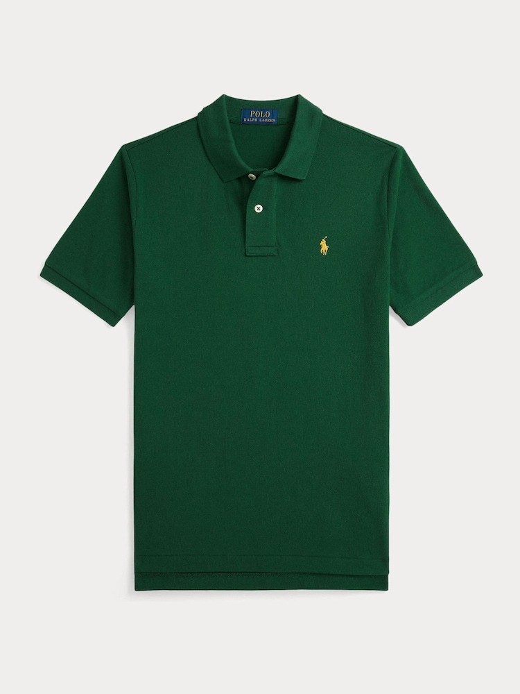 Verde - Polo Ralph Lauren Boys Cotton Pique Polo Shirt - Imagen 1 de 2