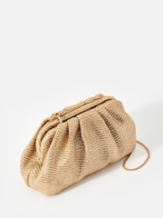 Mint Velvet Gold Metallic Clutch Bag - Image 4 of 6