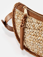 Mint Velvet Natural Woven Crossbody Bag - Image 3 of 4