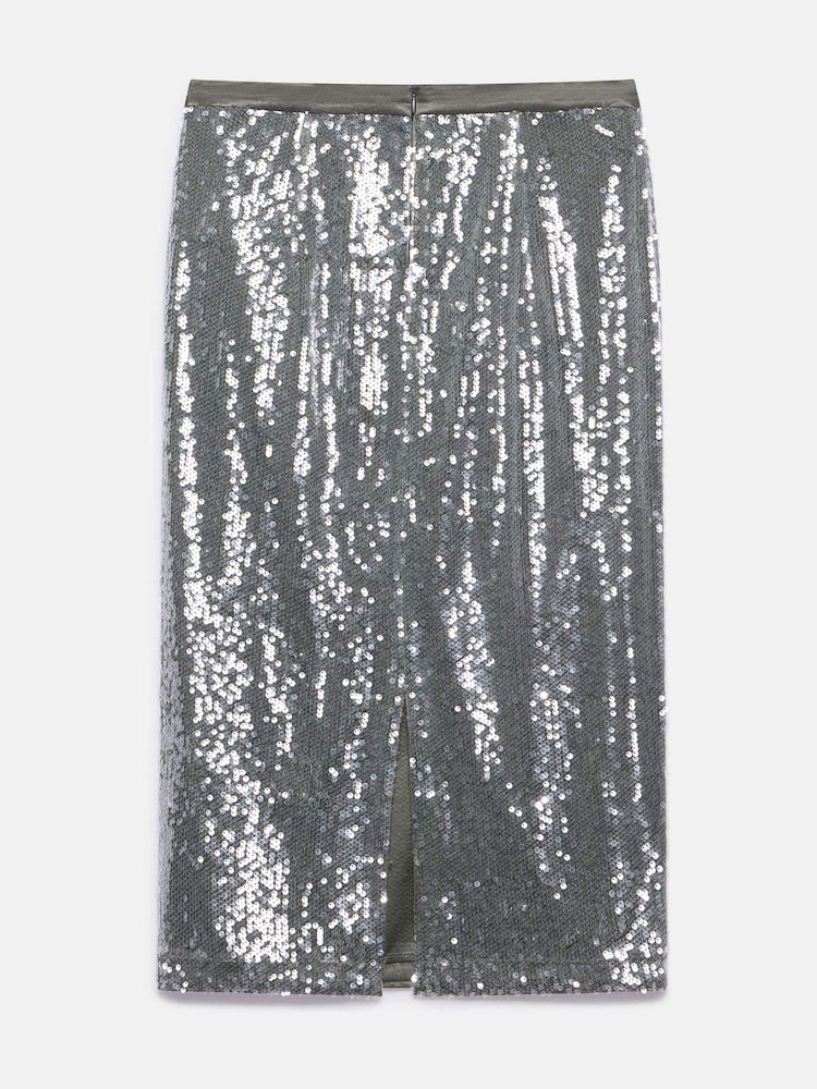 Mint Velvet Sequin Midi Skirt - Изображение 7 из 7