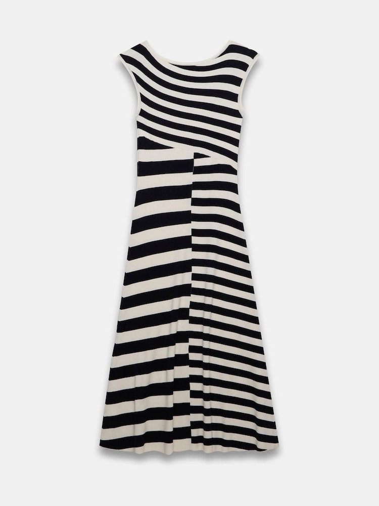 Mint Velvet Blue Stripe Knit Midi Dress - Image 8 of 8 Mint Velvet Blue Stripe Knit Midi Dress - Image 8 of 8