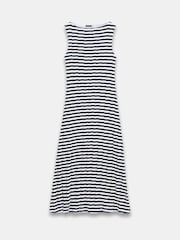 Mint Velvet Blue Striped Jersey Maxi Dress - Image 2 of 8