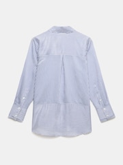 Mint Velvet Blue Striped Longline Shirt - Image 6 of 6